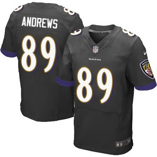 Nike Ravens 89 Mark Andrews Black Elite Jersey Nike Ravens 89 Mark Andrews Black Elite Jersey
