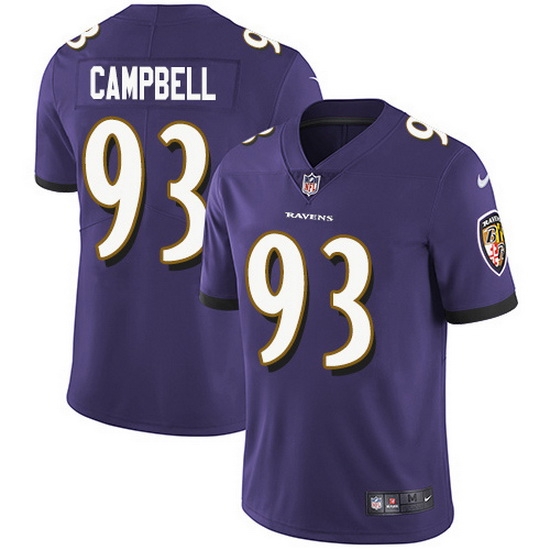 Nike Ravens 93 Calais Campbell Purple Team Color Men Stitched NFL Vapor Untouchable Limited Jersey Nike Ravens 93 Calais Campbell Purple Team Color Men Stitched NFL Vapor Untouchable Limited Jersey