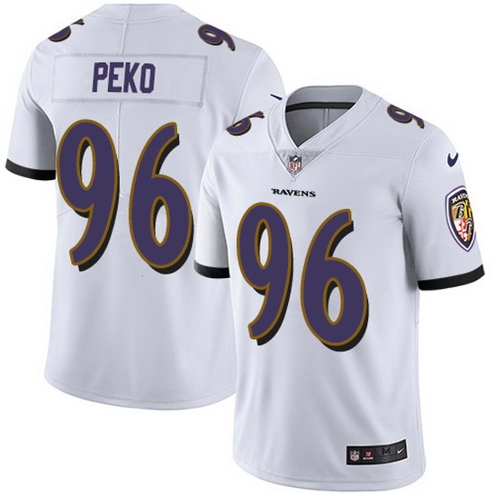 Nike Ravens 96 Domata Peko Sr White Men Stitched NFL Vapor Untouchable Limited Jersey Nike Ravens 96 Domata Peko Sr White Men Stitched NFL Vapor Untouchable Limited Jersey