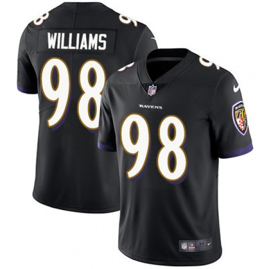 Nike Ravens #98 Brandon Williams Black Alternate Mens Stitched NFL Vapor Untouchable Limited Jersey Nike Ravens #98 Brandon Williams Black Alternate Mens Stitched NFL Vapor Untouchable Limited Jersey