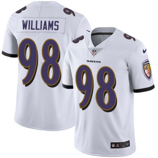 Nike Ravens #98 Brandon Williams White Mens Stitched NFL Vapor Untouchable Limited Jersey Nike Ravens #98 Brandon Williams White Mens Stitched NFL Vapor Untouchable Limited Jersey