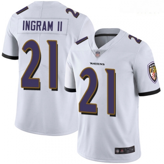 Ravens 21 Mark Ingram II White Men Stitched Football Vapor Untouchable Limited Jersey Ravens 21 Mark Ingram II White Men Stitched Football Vapor Untouchable Limited Jersey