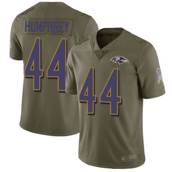 Ravens 44 Marlon Humphrey Olive Mens Stitched Football Limited 2017 Salute To Service Jersey Ravens 44 Marlon Humphrey Olive Mens Stitched Football Limited 2017 Salute To Service Jersey