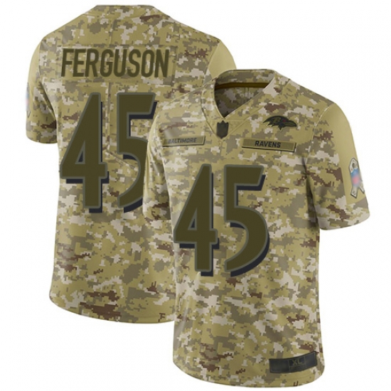 Ravens 45 Jaylon Ferguson Camo Men Stitched Football Limited 2018 Salute To Service Jersey Ravens 45 Jaylon Ferguson Camo Men Stitched Football Limited 2018 Salute To Service Jersey