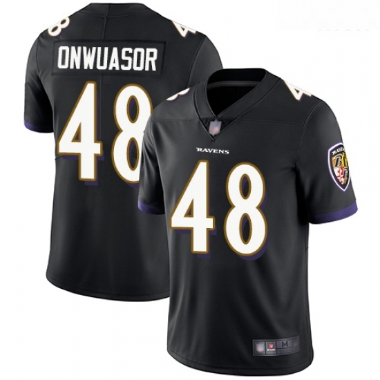 Ravens 48 Patrick Onwuasor Black Alternate Men Stitched Football Vapor Untouchable Limited Jersey Ravens 48 Patrick Onwuasor Black Alternate Men Stitched Football Vapor Untouchable Limited Jersey