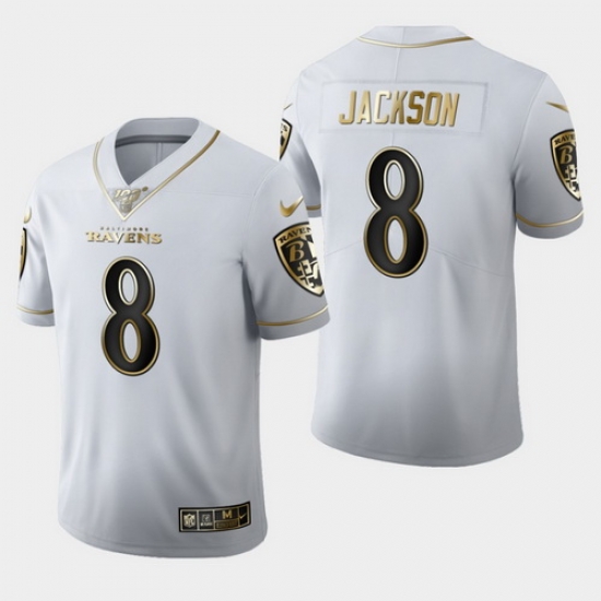 Ravens 8 Lamar Jackson White 100th Season Vapor Untouchable Limited Jersey Ravens 8 Lamar Jackson White 100th Season Vapor Untouchable Limited Jersey