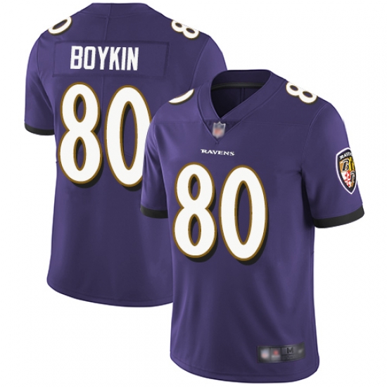 Ravens 80 Miles Boykin Purple Team Color Men Stitched Football Vapor Untouchable Limited Jersey Ravens 80 Miles Boykin Purple Team Color Men Stitched Football Vapor Untouchable Limited Jersey