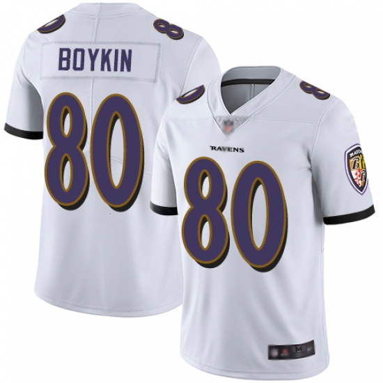 Ravens 80 Miles Boykin White Men Stitched Football Vapor Untouchable Limited Jersey Ravens 80 Miles Boykin White Men Stitched Football Vapor Untouchable Limited Jersey