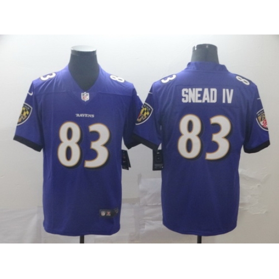 Ravens 83 Willie Snead IV Purple Vapor Untouchable Limited Jersey Ravens 83 Willie Snead IV Purple Vapor Untouchable Limited Jersey