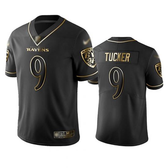 Ravens 9 Justin Tucker Black Men Stitched Football Limited Golden Edition Jersey Ravens 9 Justin Tucker Black Men Stitched Football Limited Golden Edition Jersey