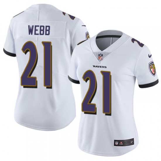 Nike Ravens #21 Lardarius Webb White Womens Stitched NFL Vapor Untouchable Limited Jersey Nike Ravens #21 Lardarius Webb White Womens Stitched NFL Vapor Untouchable Limited Jersey