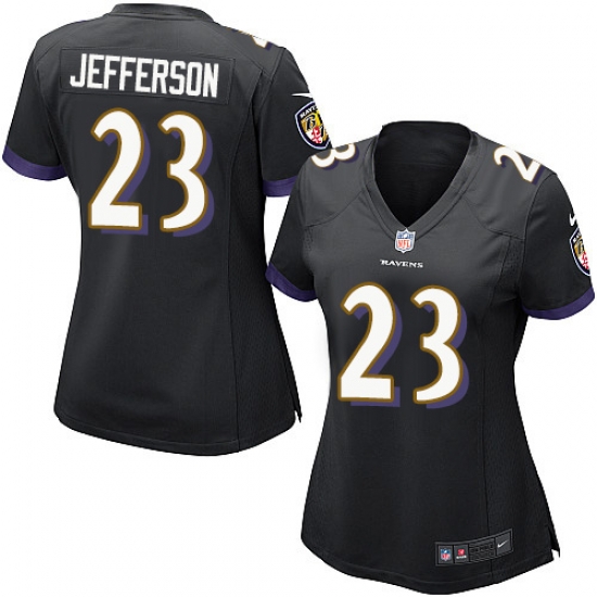Nike Ravens #23 Tony Jefferson Black Alternate Womens Stitched NFL New Elite Jersey Nike Ravens #23 Tony Jefferson Black Alternate Womens Stitched NFL New Elite Jersey