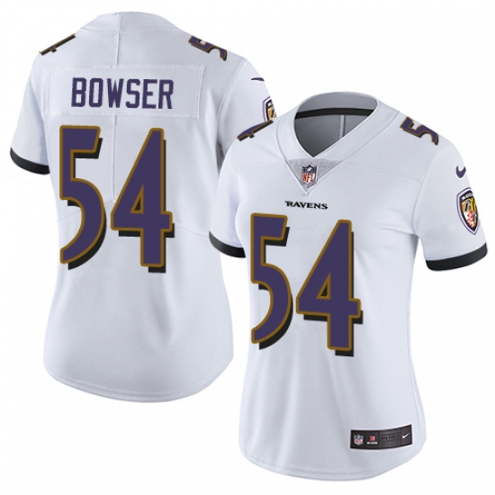 Nike Ravens #54 Tyus Bowser White Womens Stitched NFL Vapor Untouchable Limited Jersey Nike Ravens #54 Tyus Bowser White Womens Stitched NFL Vapor Untouchable Limited Jersey