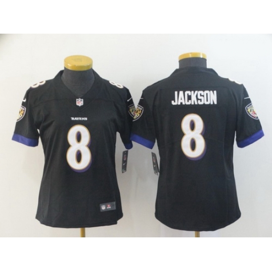 Nike Ravens 8 LaMar Jackson Black Women Vapor Untouchable Limited Jersey Nike Ravens 8 LaMar Jackson Black Women Vapor Untouchable Limited Jersey