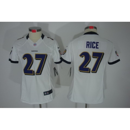 Nike Women Baltimore Ravens #27 Ray Rice White(Women Limited Jerseys) Nike Women Baltimore Ravens #27 Ray Rice White(Women Limited Jerseys)