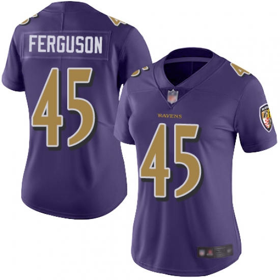 Ravens 45 Jaylon Ferguson Purple Women Stitched Football Limited Rush Jersey Ravens 45 Jaylon Ferguson Purple Women Stitched Football Limited Rush Jersey
