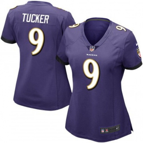Women Baltimore Ravens 9 Justin Tucker Purple 2023 F U S E Vapor Jersey Women Baltimore Ravens 9 Justin Tucker Purple 2023 F U S E Vapor Jersey