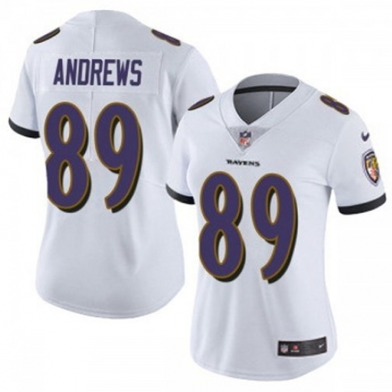 Women Baltimore Ravens Mark Andrews #89 White 2023 F U S E Vapor Jersey Women Baltimore Ravens Mark Andrews #89 White 2023 F U S E Vapor Jersey