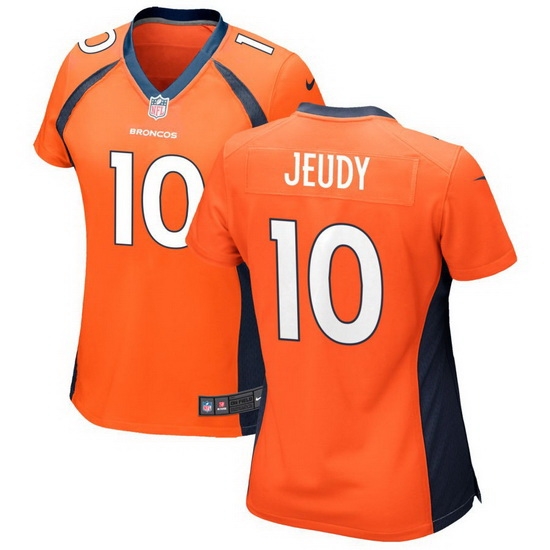 Women Broncos 10 Jerry Jeudy Navy Orange Alternate Stitched Season Vapor Untouchable Limited Jersey Women Broncos 10 Jerry Jeudy Navy Orange Alternate Stitched Season Vapor Untouchable Limited Jersey