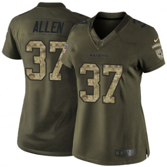 Women Javorius Allen Baltimore Ravens Limited Green Salute to Service Jersey Women Javorius Allen Baltimore Ravens Limited Green Salute to Service Jersey