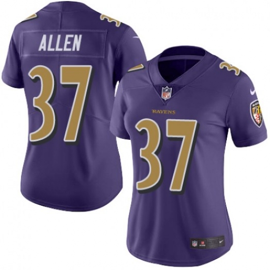 Women Javorius Allen Baltimore Ravens Limited Purple Color Rush Jersey Women Javorius Allen Baltimore Ravens Limited Purple Color Rush Jersey