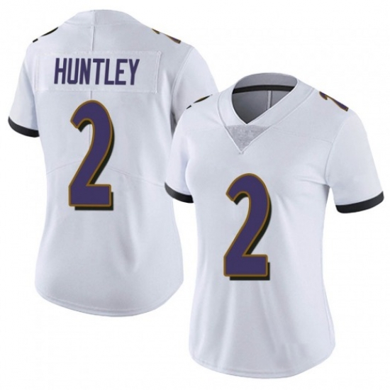 Women Nike Baltimore Ravens #2 Tyler Huntley White Vapor Untouchable Limited Jersey Women Nike Baltimore Ravens #2 Tyler Huntley White Vapor Untouchable Limited Jersey