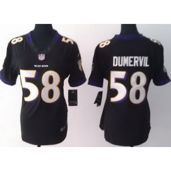 Women Nike Baltimore Ravens 58 Elvis Dumervil Black LIMITED Jerseys Women Nike Baltimore Ravens 58 Elvis Dumervil Black LIMITED Jerseys