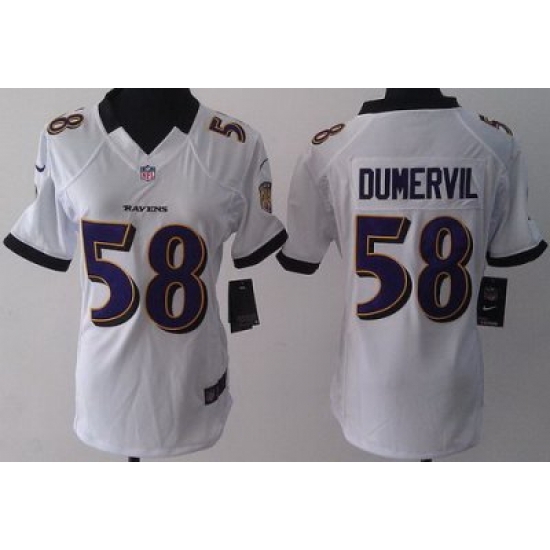 Women Nike Baltimore Ravens 58 Elvis Dumervil White LIMITED Jerseys Women Nike Baltimore Ravens 58 Elvis Dumervil White LIMITED Jerseys