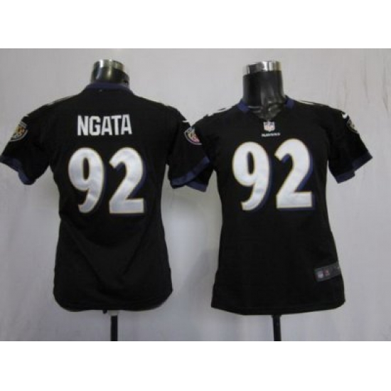 Women Nike Baltimore Ravens #92 Haloti Ngata Black Nike NFL Jerseys Women Nike Baltimore Ravens #92 Haloti Ngata Black Nike NFL Jerseys