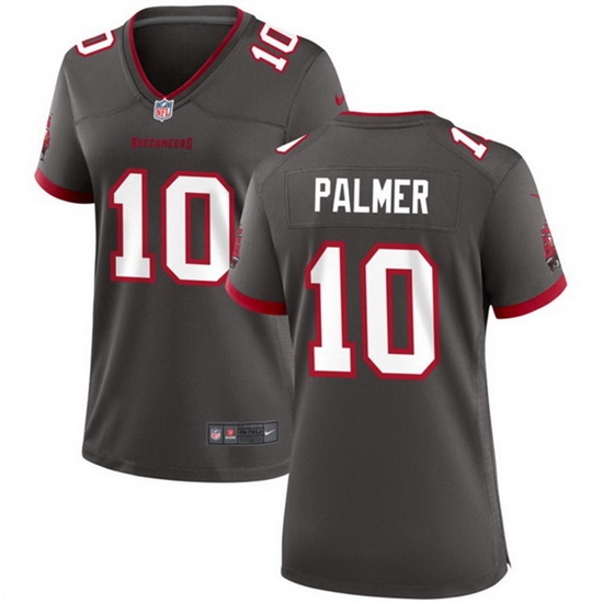 Women Tampa Bay Buccanee 10 Trey Palmer Grey 2023 Stitched Jersey Run Small Women Tampa Bay Buccanee 10 Trey Palmer Grey 2023 Stitched Jersey Run Small