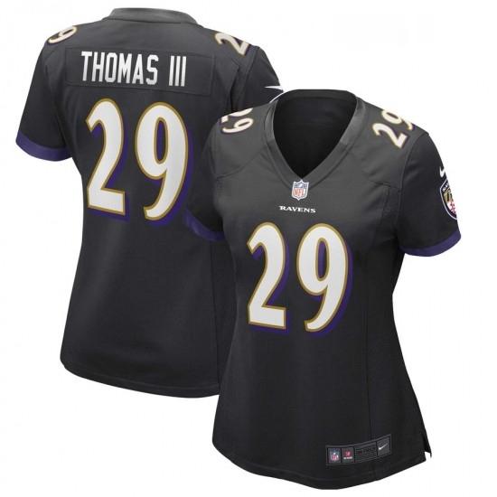 Womens Baltimore Ravens 29 Earl Thomas Nike Black Game Jersey Womens Baltimore Ravens 29 Earl Thomas Nike Black Game Jersey