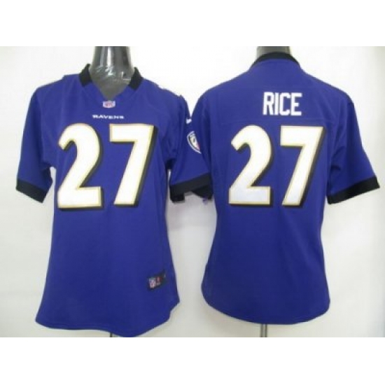 Womens Nike Baltimore Ravens 27# Rice Jersey Womens Nike Baltimore Ravens 27# Rice Jersey