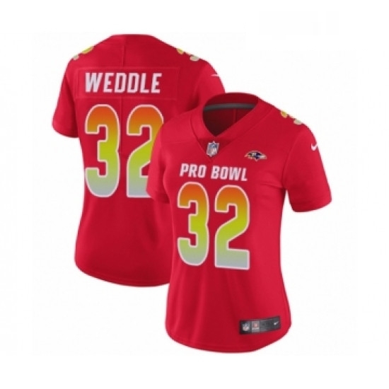 Womens Nike Baltimore Ravens 32 Eric Weddle Limited Red AFC 2019 Pro Bowl NFL Jersey Womens Nike Baltimore Ravens 32 Eric Weddle Limited Red AFC 2019 Pro Bowl NFL Jersey