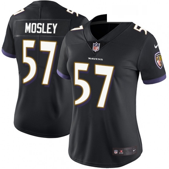 Womens Nike Baltimore Ravens 57 CJ Mosley Black Alternate Vapor Untouchable Limited Player NFL Jersey Womens Nike Baltimore Ravens 57 CJ Mosley Black Alternate Vapor Untouchable Limited Player NFL Jersey