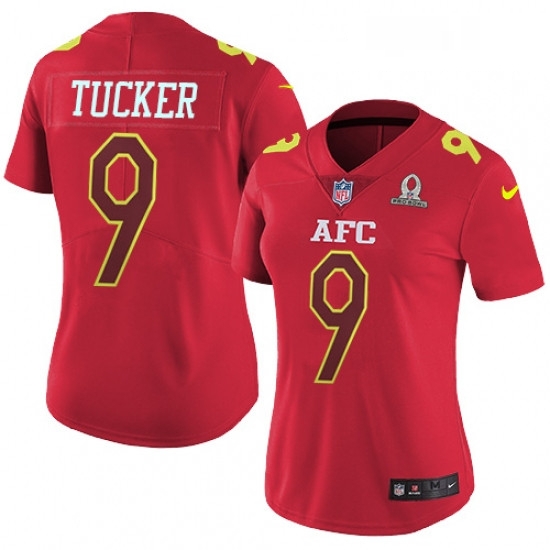 Womens Nike Baltimore Ravens 9 Justin Tucker Limited Red 2017 Pro Bowl NFL Jersey Womens Nike Baltimore Ravens 9 Justin Tucker Limited Red 2017 Pro Bowl NFL Jersey