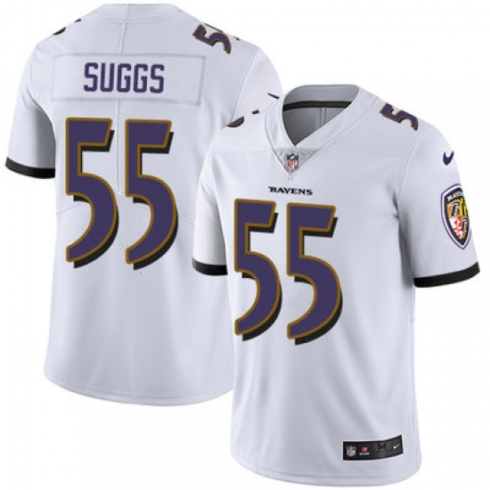 Nike Ravens #55 Terrell Suggs White Youth Stitched NFL Vapor Untouchable Limited Jersey Nike Ravens #55 Terrell Suggs White Youth Stitched NFL Vapor Untouchable Limited Jersey