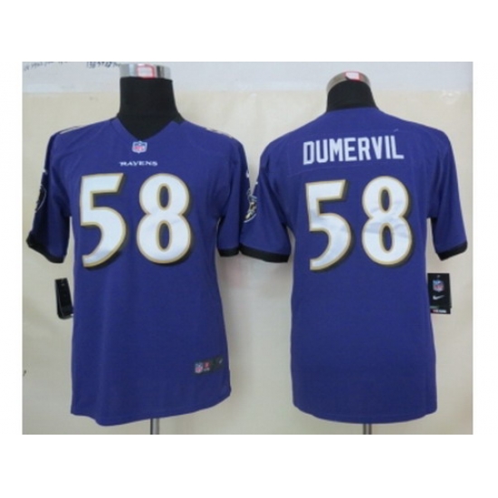 Nike Youth Baltimore Ravens #58 Elvis Dumervil purple jerseys Nike Youth Baltimore Ravens #58 Elvis Dumervil purple jerseys