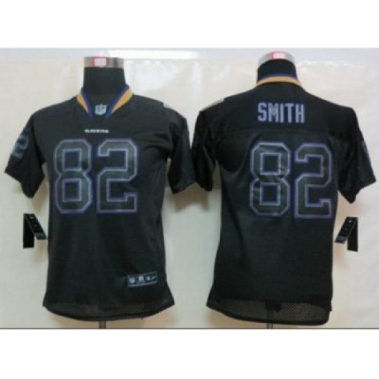 Nike Youth Baltimore Ravens #82 Torrey Smith Black Jerseys(Lights Out Elite) Nike Youth Baltimore Ravens #82 Torrey Smith Black Jerseys(Lights Out Elite)