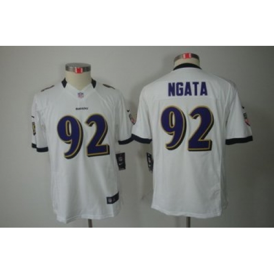 Nike Youth Baltimore Ravens #92 Ngata White Color[Youth Limited Jerseys]