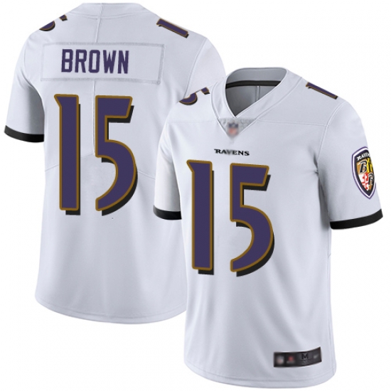 Ravens 15 Marquise Brown White Youth Stitched Football Vapor Untouchable Limited Jersey Ravens 15 Marquise Brown White Youth Stitched Football Vapor Untouchable Limited Jersey