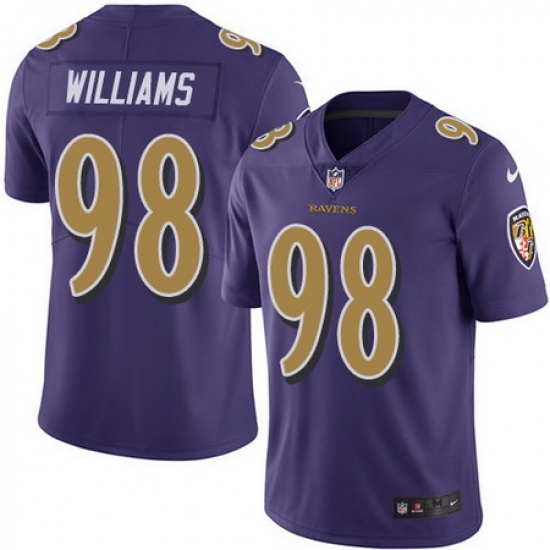 Ravens 98 Brandon Williams Purple Youth Stitched Football Limited Rush Jersey Ravens 98 Brandon Williams Purple Youth Stitched Football Limited Rush Jersey