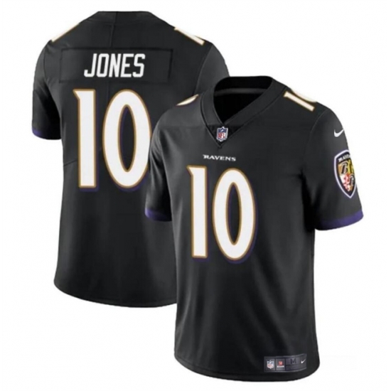 Youth Baltimore Ravens 10 Emory Jones Black Vapor Limited Football Jersey Youth Baltimore Ravens 10 Emory Jones Black Vapor Limited Football Jersey