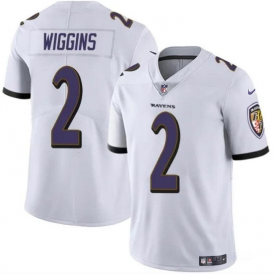 Youth Baltimore Ravens 2 Nate Wiggins White 2024 Draft Vapor Limited Football Jersey Youth Baltimore Ravens 2 Nate Wiggins White 2024 Draft Vapor Limited Football Jersey