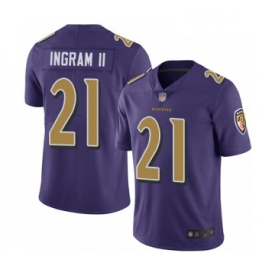 Youth Baltimore Ravens 21 Mark Ingram II Limited Purple Rush Vapor Untouchable Football Jersey Youth Baltimore Ravens 21 Mark Ingram II Limited Purple Rush Vapor Untouchable Football Jersey