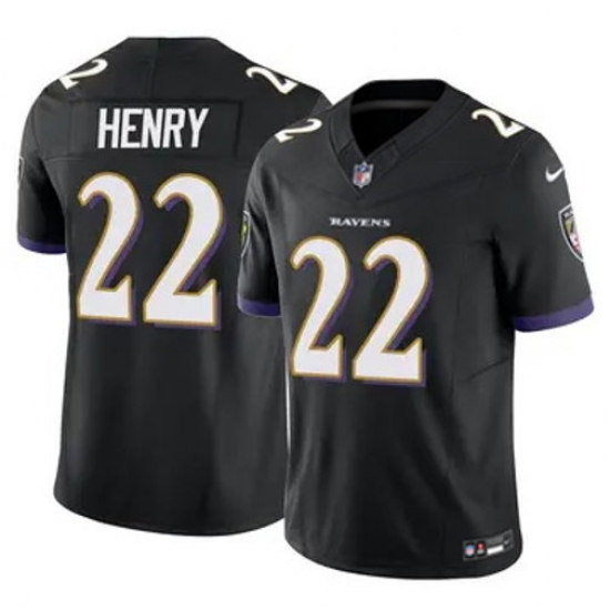 Youth Baltimore Ravens 22 Derrick Henry 2023 F U S E Black Vapor Limited Football Stitched Jersey Youth Baltimore Ravens 22 Derrick Henry 2023 F U S E Black Vapor Limited Football Stitched Jersey