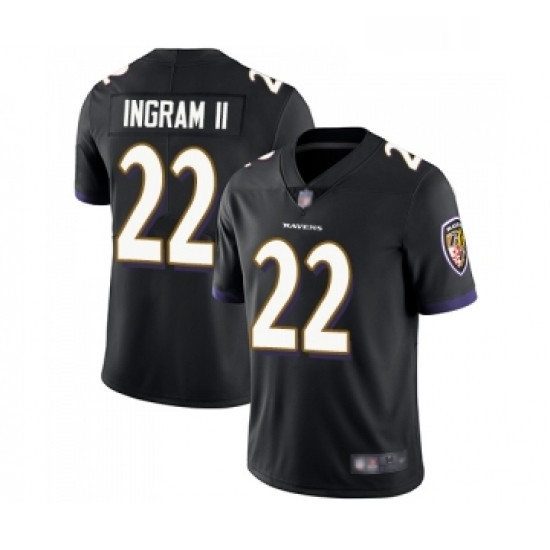 Youth Baltimore Ravens 22 Mark Ingram II Black Alternate Vapor Untouchable Limited Player Football Jersey Youth Baltimore Ravens 22 Mark Ingram II Black Alternate Vapor Untouchable Limited Player Football Jersey