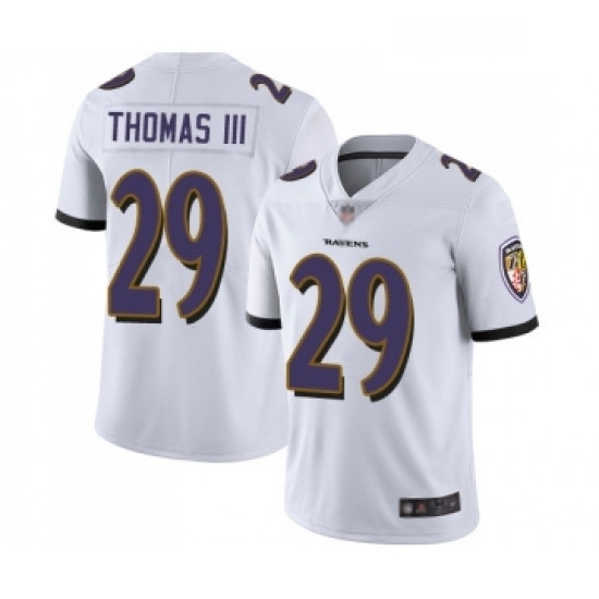 Youth Baltimore Ravens 29 Earl Thomas III White Vapor Untouchable Limited Player Football Jersey Youth Baltimore Ravens 29 Earl Thomas III White Vapor Untouchable Limited Player Football Jersey