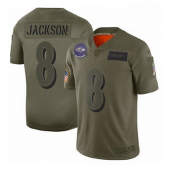 Youth Baltimore Ravens 8 Lamar Jackson Limited Camo 2019 Salute to Service Football Jersey Youth Baltimore Ravens 8 Lamar Jackson Limited Camo 2019 Salute to Service Football Jersey