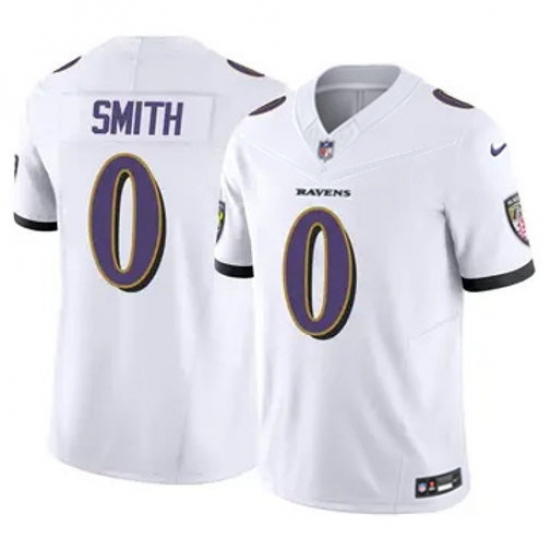 Youth Baltimore Ravens Roquan Smith #0 White 2023 F U S E Vapor Jersey Youth Baltimore Ravens Roquan Smith #0 White 2023 F U S E Vapor Jersey