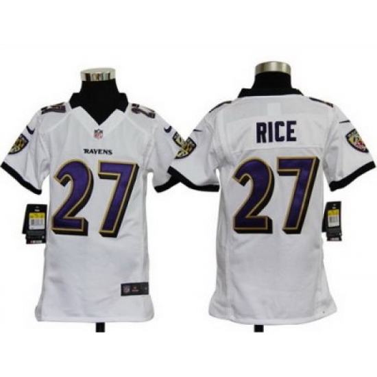 Youth Nike Baltimore Ravens #27 Ray Rice White Jerseys Youth Nike Baltimore Ravens #27 Ray Rice White Jerseys